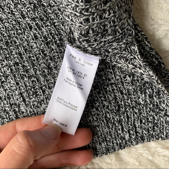 Rag & Bone Dana Marled Knit Cold Shoulder Sweater - Picture 7 of 8